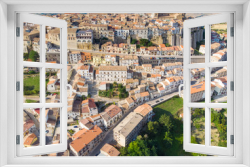 Fototapeta Naklejka Na Ścianę Okno 3D - Panoramic view of Acerenza. Basilicata. Italy. aerial view of Acerenza