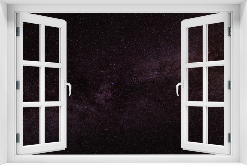 Fototapeta Naklejka Na Ścianę Okno 3D - Night starry sky horizontal background.