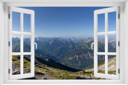 Fototapeta Naklejka Na Ścianę Okno 3D - Lechtaler Alpen und Allgäuer Alpen vom Thaneller