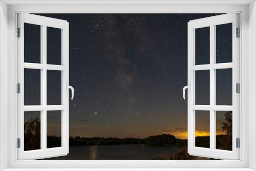 Fototapeta Naklejka Na Ścianę Okno 3D - night sky with stars
