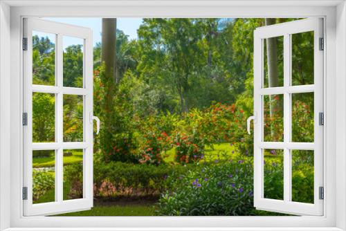 Fototapeta Naklejka Na Ścianę Okno 3D - jardin