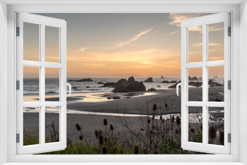 Fototapeta Naklejka Na Ścianę Okno 3D - Sunset on the Oregon Coast