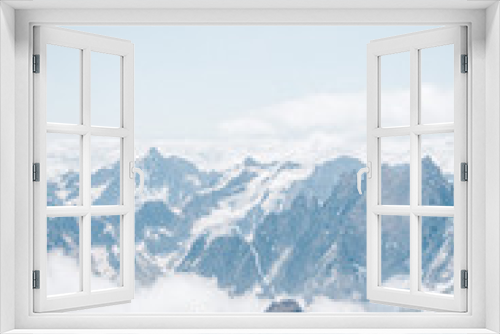 Fototapeta Naklejka Na Ścianę Okno 3D - Haute montagne