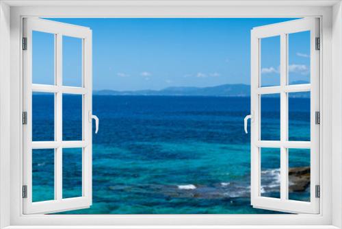 Fototapeta Naklejka Na Ścianę Okno 3D - panoramic view of a beautiful bay, beach on Mallorca, Spain