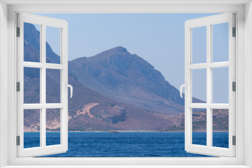 Fototapeta Naklejka Na Ścianę Okno 3D - View of beautiful rocks from sea in Crete
