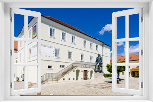 Fototapeta Naklejka Na Ścianę Okno 3D - former town hall (now museum),Nove Mesto nad Metuji,Czech Rep