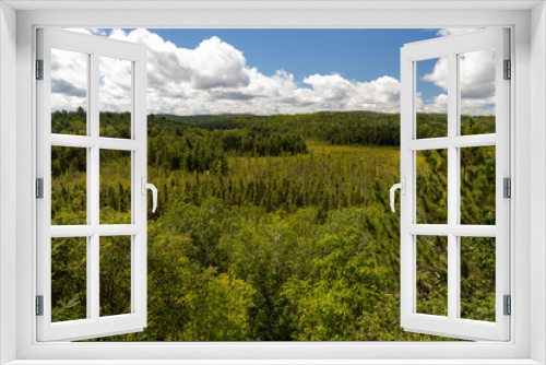 Fototapeta Naklejka Na Ścianę Okno 3D - Wide vieuw of forest landscape at the in Algonquin Provincial Park Visitor Center