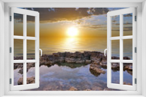 Fototapeta Naklejka Na Ścianę Okno 3D - gentle sunset