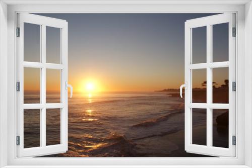 Fototapeta Naklejka Na Ścianę Okno 3D - Santa Cruz Sunset