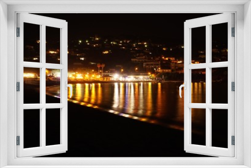 Fototapeta Naklejka Na Ścianę Okno 3D - Porticcio Strand bei Nacht
