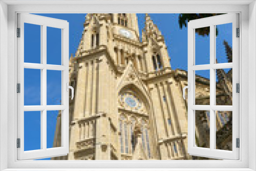 Fototapeta Naklejka Na Ścianę Okno 3D - Buen Pastor Cathedral in the city of San Sebastian, Basque Country, Spain.