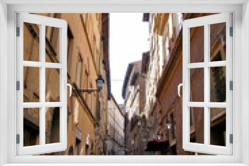 Fototapeta Naklejka Na Ścianę Okno 3D - Charming narrow streets of Volterra town in Tuscany Italy