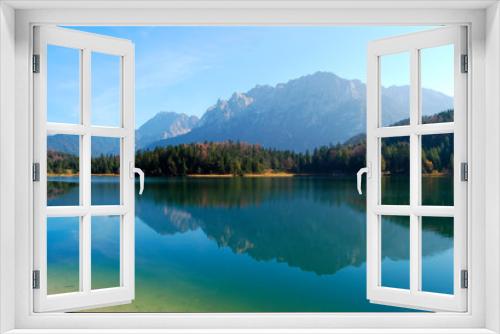 Fototapeta Naklejka Na Ścianę Okno 3D - Barmsee, Berglandschaft