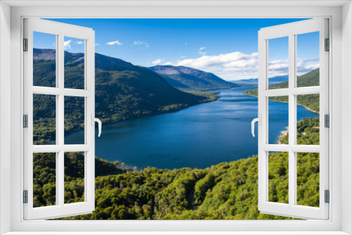 Fototapeta Naklejka Na Ścianę Okno 3D - Lake Fagnano in Tierra del Fuego in Argentina