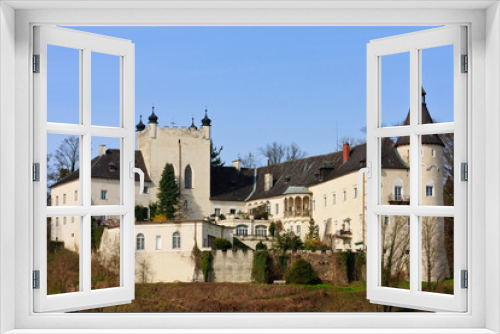 Fototapeta Naklejka Na Ścianę Okno 3D - Ottensheim Castle on the danube river, Upper Austria