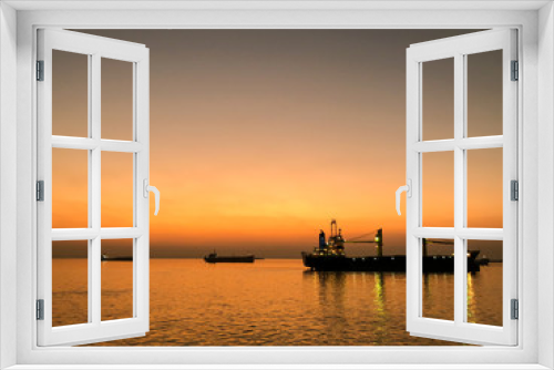 Fototapeta Naklejka Na Ścianę Okno 3D - The beautiful morning view over the sea