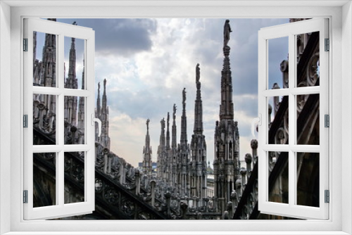 Fototapeta Naklejka Na Ścianę Okno 3D - Milan Cathedral Duomo di Milano is the cathedral church of Milan in Lombardy, northern Italy. It is the seat of the Archbishop of Milan