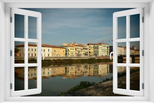 Fototapeta Naklejka Na Ścianę Okno 3D - LUNGARNO PISA