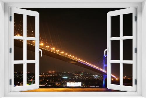 Fototapeta Naklejka Na Ścianę Okno 3D - The Bosphorus Bridge that connects Europe and Asia.