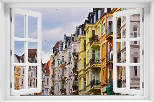 Fototapeta Naklejka Na Ścianę Okno 3D - Beautiful cityscape of Flensburg, Germany, in summer