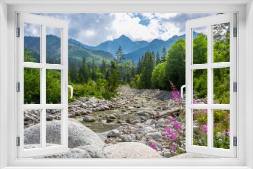 Fototapeta Naklejka Na Ścianę Okno 3D - Dolina Jaworowa, Polana pod Muraniem