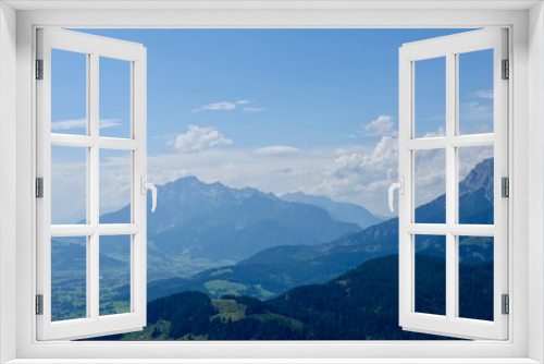 Fototapeta Naklejka Na Ścianę Okno 3D - Wanderung durch die Hochalpen, Gebirgswanderung, Alpen, Gebirge