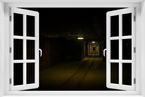 Fototapeta Naklejka Na Ścianę Okno 3D - tunnel in the night