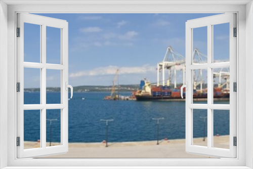 Fototapeta Naklejka Na Ścianę Okno 3D - Hafen von Koper in Slowenien