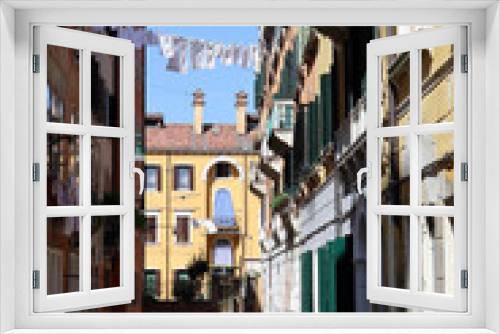 Fototapeta Naklejka Na Ścianę Okno 3D - Venedig: Wohnviertel auf der Insel Giudecca