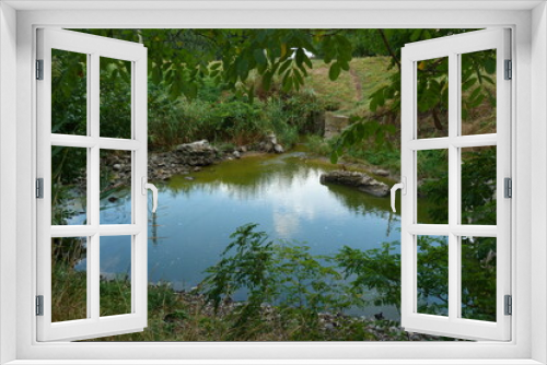 Fototapeta Naklejka Na Ścianę Okno 3D - pond in the park