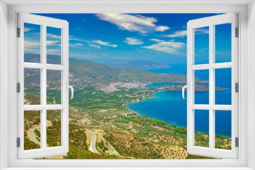 Fototapeta Naklejka Na Ścianę Okno 3D - Beautiful panoramic view of Greece coastline on Peloponessos