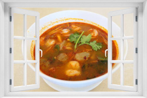 Fototapeta Naklejka Na Ścianę Okno 3D - Tomyum Koong thai spicy soup