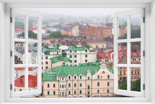 Fototapeta Naklejka Na Ścianę Okno 3D - Vyborg. Russia. Top view. Old town. Historical center of the Scandinavian style.