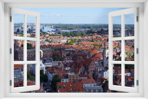 Vue aérienne de Bruges