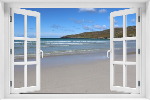 Fototapeta Naklejka Na Ścianę Okno 3D - beach and sea, vatersay, hebrides, scotland