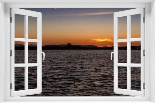 Fototapeta Naklejka Na Ścianę Okno 3D - Sunset over Port Gardener Everett Washington