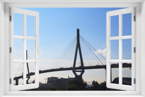 Fototapeta Naklejka Na Ścianę Okno 3D - Köhlbrand Bridge a cable-stayed bridge in Hamburg, Germany