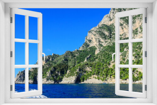 Fototapeta Naklejka Na Ścianę Okno 3D - Magnificent landscapes of the island of Capri from the sea.