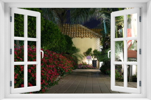 Fototapeta Naklejka Na Ścianę Okno 3D - Country cottages. Luxury home with garden