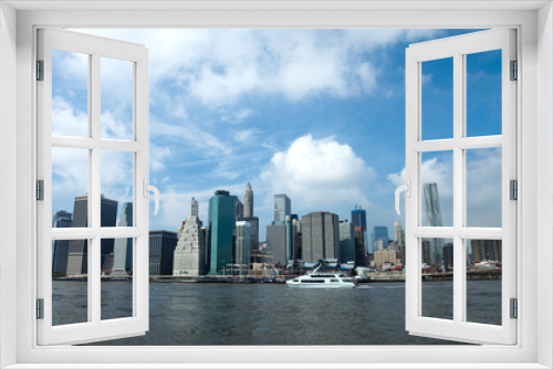Fototapeta Naklejka Na Ścianę Okno 3D - The New York City skyline