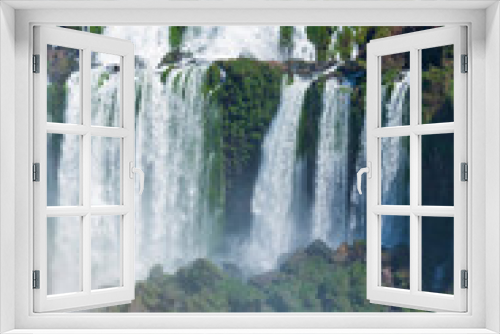 Fototapeta Naklejka Na Ścianę Okno 3D - Iguazu Falls from Argentinian side, Argentina- Brazil
