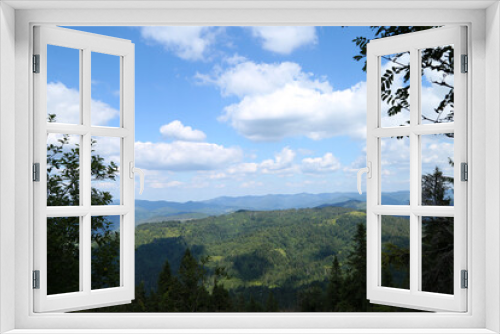 Fototapeta Naklejka Na Ścianę Okno 3D - Summer carpathian mountain landscape