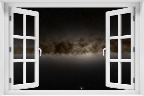 Fototapeta Naklejka Na Ścianę Okno 3D - Stars in sky, starry night starlight shine of milky way, space cosmic background, starry background 3d render