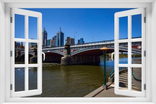 Fototapeta Naklejka Na Ścianę Okno 3D - Melbourne Princes Bridge on Yarra River