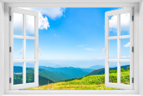 Fototapeta Naklejka Na Ścianę Okno 3D - 【長野県 美ヶ原】雲上の高原風景