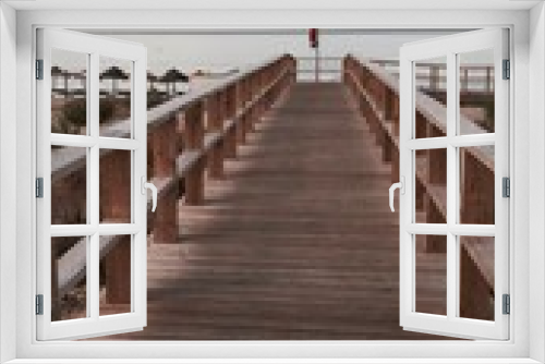 Fototapeta Naklejka Na Ścianę Okno 3D - wooden bridge 