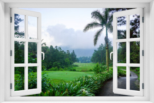 Fototapeta Naklejka Na Ścianę Okno 3D - tropical golf course