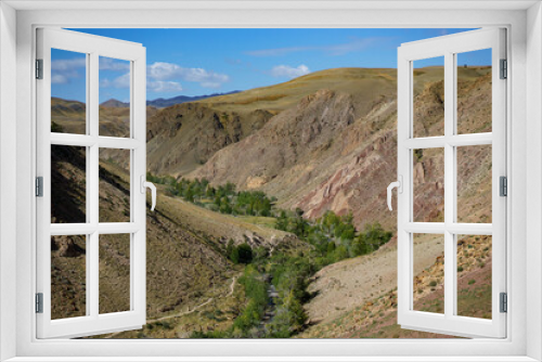 Fototapeta Naklejka Na Ścianę Okno 3D - Mountain Altay, mountains landscape, Katun river, Chuya river, Chulyschman valley, travel, tourism