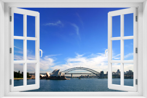 Fototapeta Naklejka Na Ścianę Okno 3D - Sydney Opera House and Harbour Bridge..