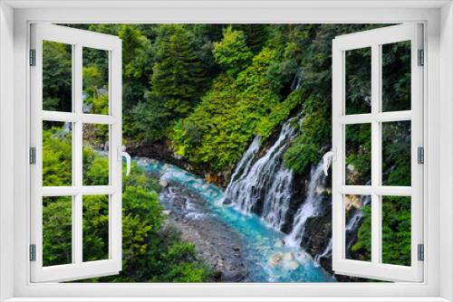 Fototapeta Naklejka Na Ścianę Okno 3D - 白ひげの滝
